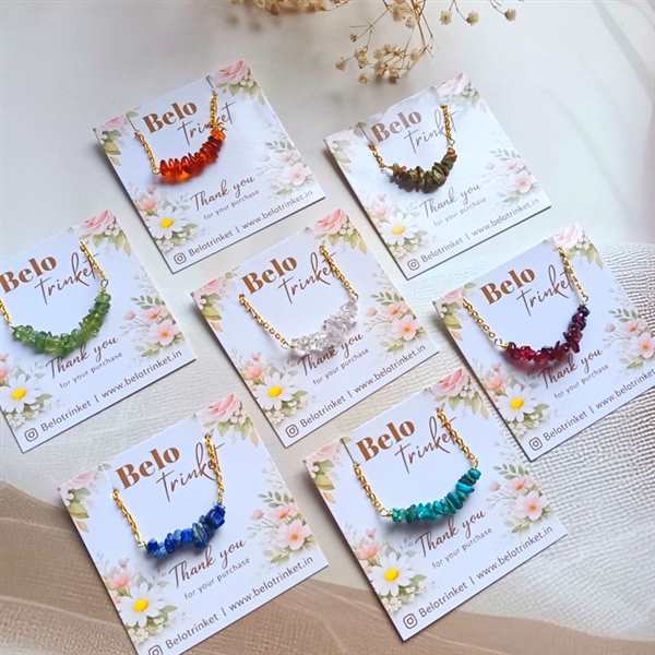 Lapis Dainty Crystal Necklace